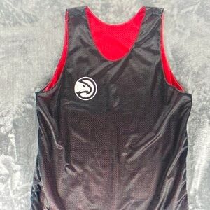 Men's Black and Red Sleeveless Shirt